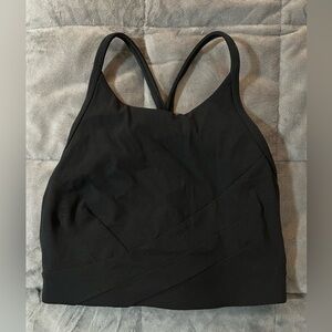 Flow Y Wrap-Front High-Neck Bra Light Support, B/C Cup